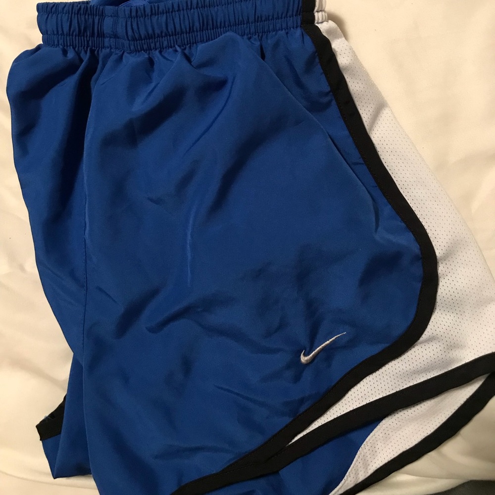 royal nike running shorts